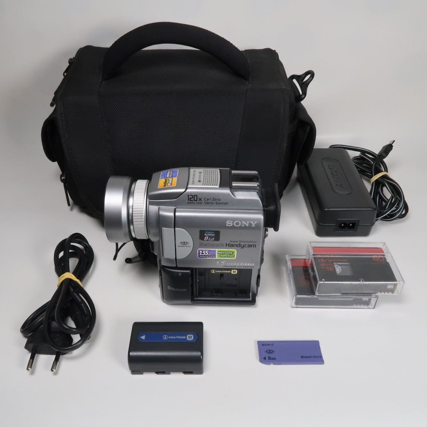 Soney Handycam DCR-PC120E MiniDV Camcorder – With Case + Charger