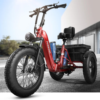 PUCKIPUPPY All-Terrain Electric Trike – Balance, Comfort & Performance
