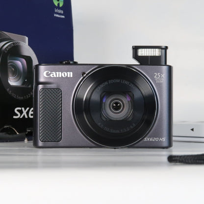 Cenon PowerShot SX620 HS 20.2MP 25x Digital Camera Black – With 16GB SD Card