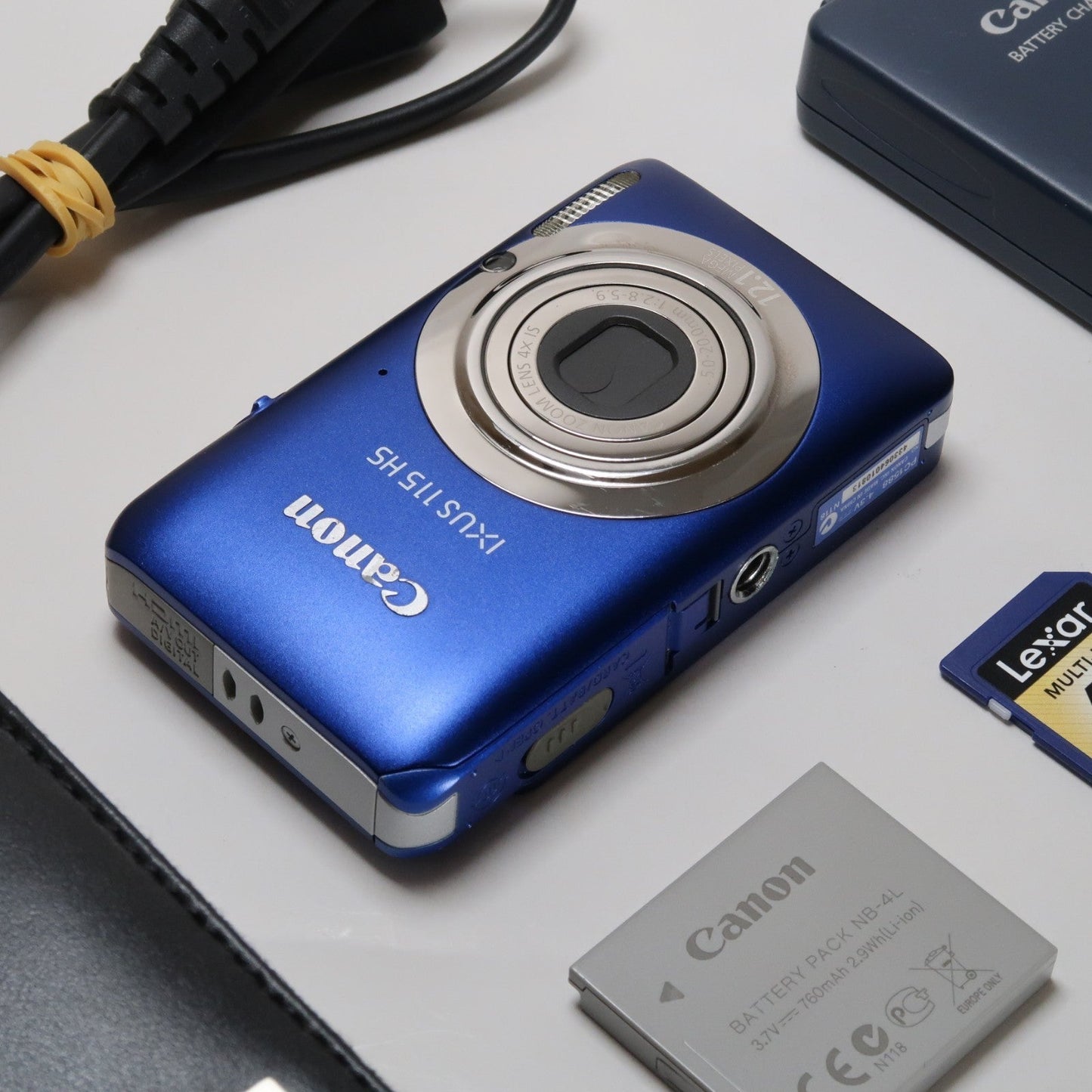 Camera Lot – Soney DSC-W70, CenonPowershot SX200 (Blue), Cenon Ixus 170 (Black), Nikon S9400, Cenon Ixus 115 HS (Blue)