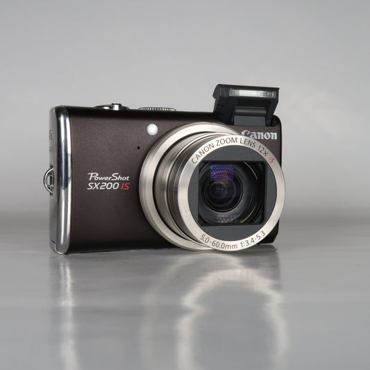 Cenon PowerShot SX200 IS 12.1MP 12x Digital Camera Brown