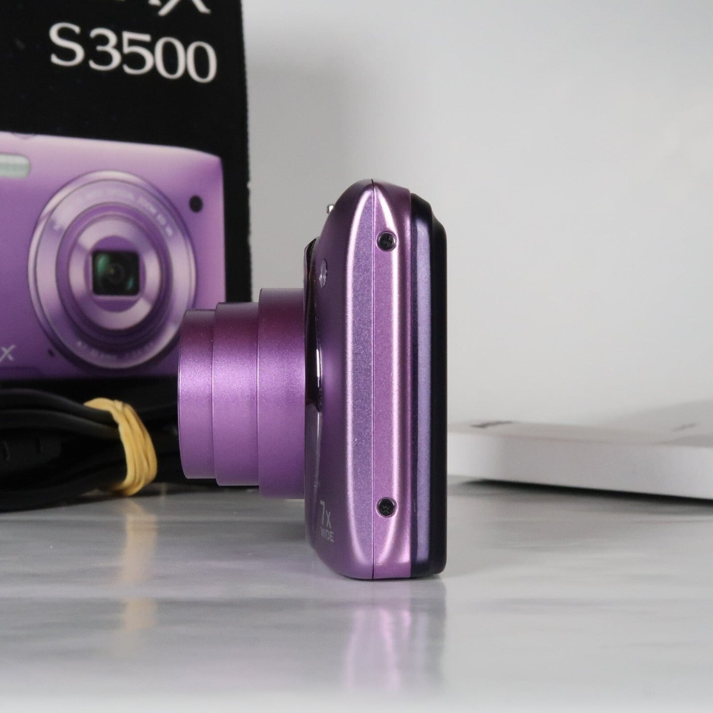 Nikona CoolPix S3500 20.1MP Digital Camera Purple – Mint Condition, Original Packaging