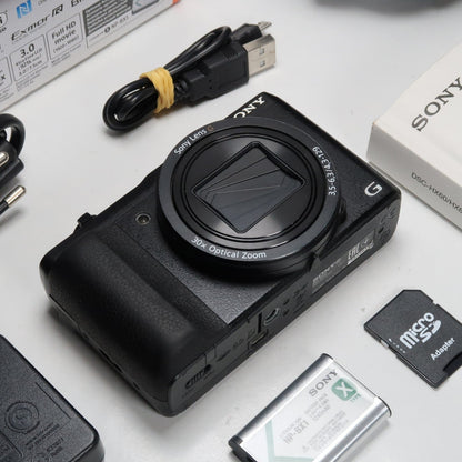 Soney CyberShot DSC-HX60V 20.4MP Digital Camera – Boxed, with Case &amp; 32GB SD Card