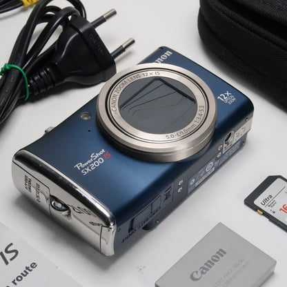 Camera Lot – Soney DSC-W70, CenonPowershot SX200 (Blue), Cenon Ixus 170 (Black), Nikon S9400, Cenon Ixus 115 HS (Blue)