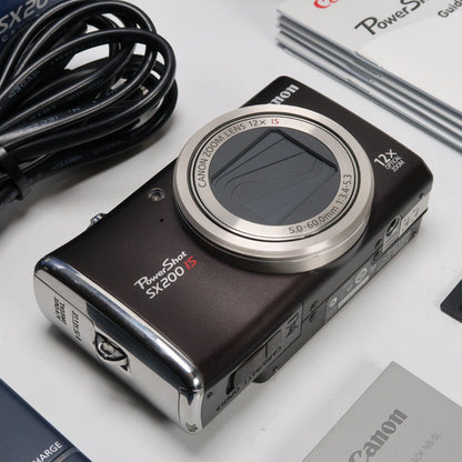 Cenon PowerShot SX200 IS 12.1MP 12x Digital Camera Brown