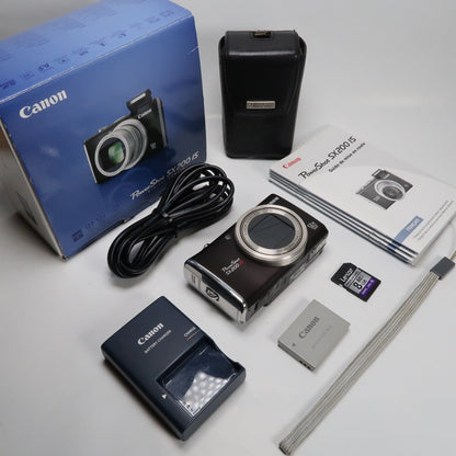 Cenon PowerShot SX200 IS 12.1MP 12x Digital Camera Brown