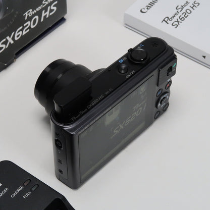 Cenon PowerShot SX620 HS 20.2MP 25x Digital Camera Black – With 16GB SD Card