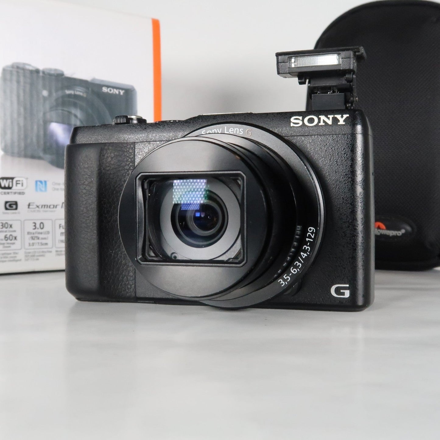 Soney CyberShot DSC-HX60V 20.4MP Digital Camera – Boxed, with Case &amp; 32GB SD Card