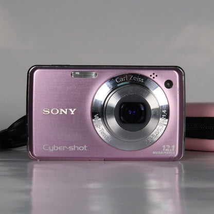 Soney Cyber-shot DSC-W210 12.1MP Digital Camera Pink – Excellent Condition