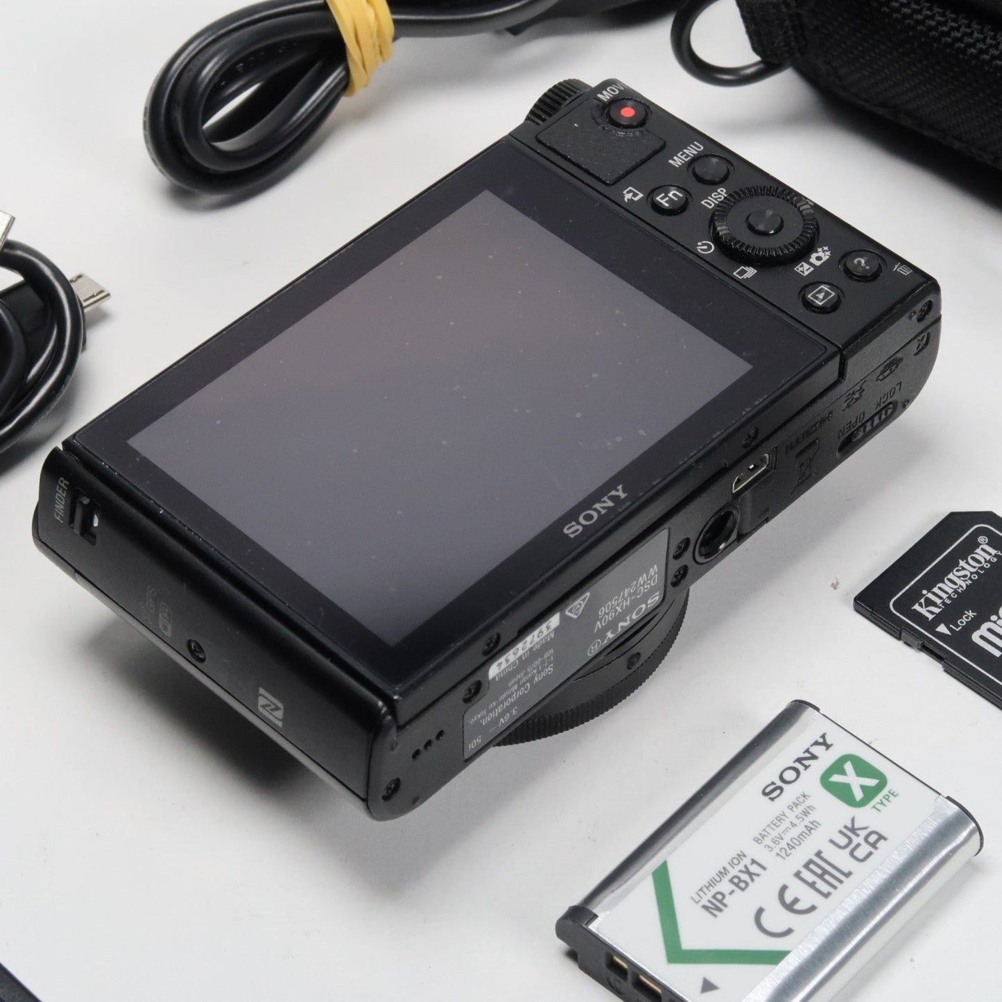 Soney Cyber-shot DSC-HX90V 18.2MP Digital Camera – Excellent Condition, Original Packaging