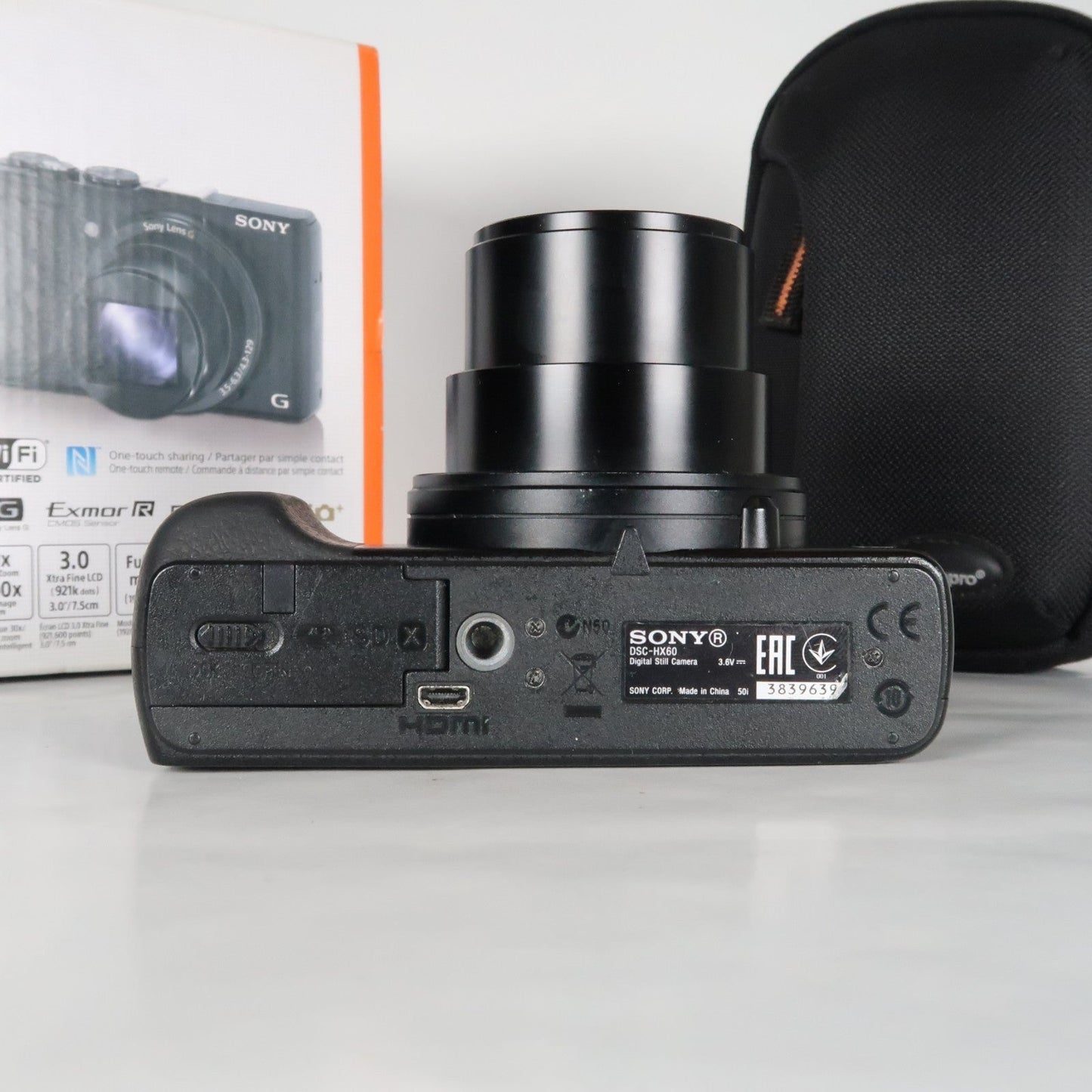 Soney CyberShot DSC-HX60V 20.4MP Digital Camera – Boxed, with Case &amp; 32GB SD Card