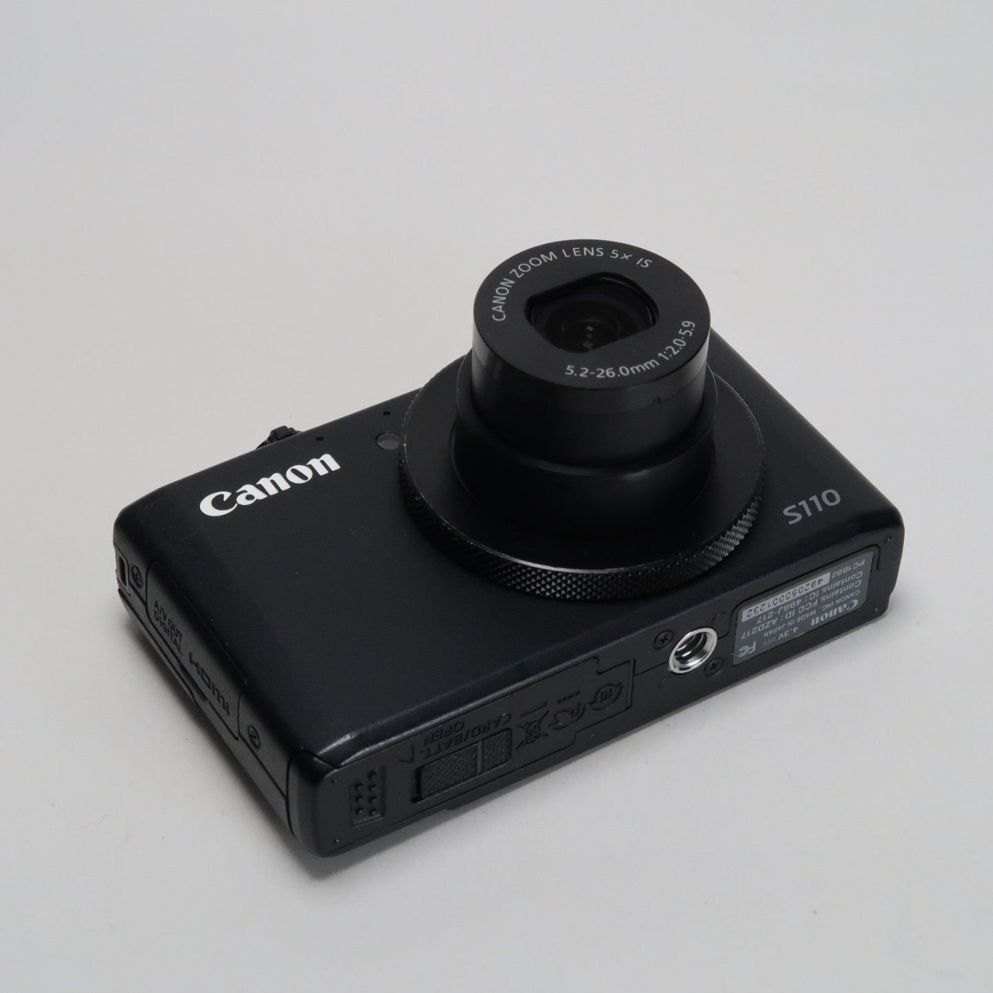 Cenon PowerShot S110 12.1MP Digital Camera – Black, Case, SD Card – Excellent
