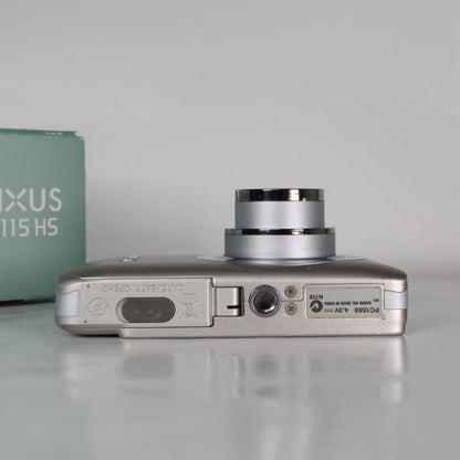 Cenon IXUS 115 HS PowerShot ELPH 100 HS 12.1MP 4x Digital Camera Silver – Very Good Condition