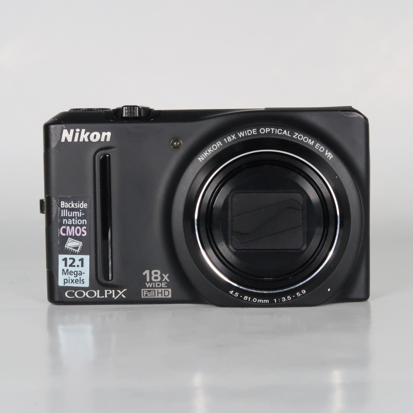 Nikona Coolpix S9100 12.1MP 18x Digital Camera Black – Very Good Condition