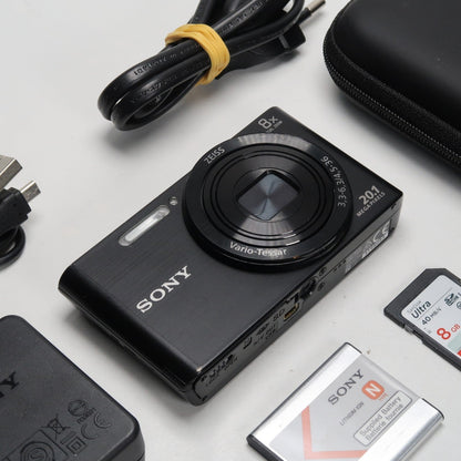 Soney Cyber-Shot DSC-W830 20.1MP 8x Digital Camera Black – Excellent Condition