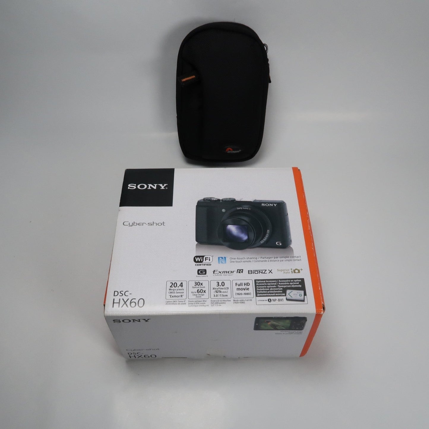 Soney CyberShot DSC-HX60V 20.4MP Digital Camera – Boxed, with Case &amp; 32GB SD Card