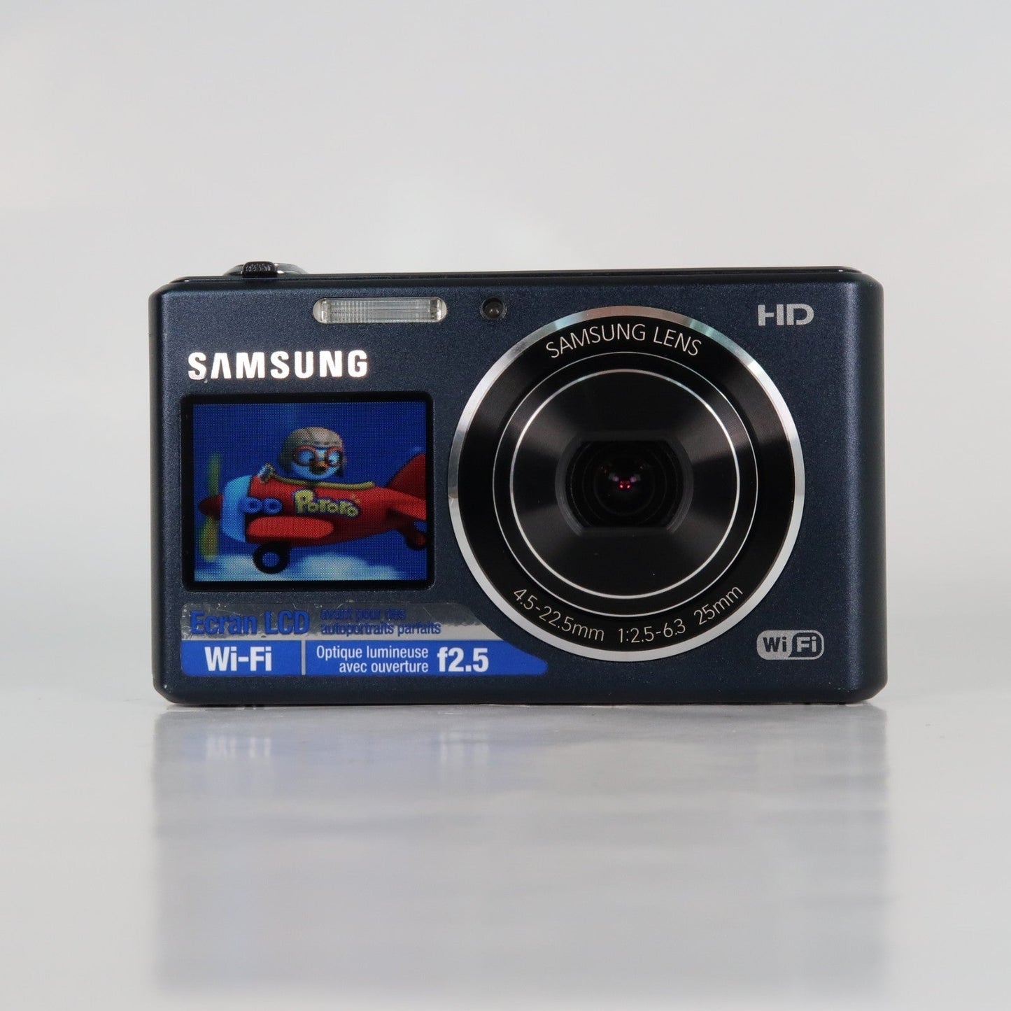 Samung  DualView DV150F 16.2MP Digital Camera – Blue – Excellent