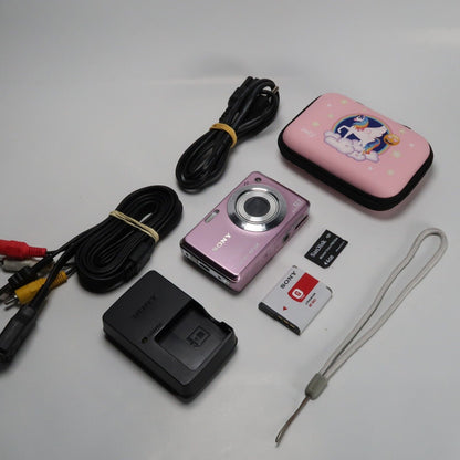 Soney Cyber-shot DSC-W210 12.1MP Digital Camera Pink – Excellent Condition