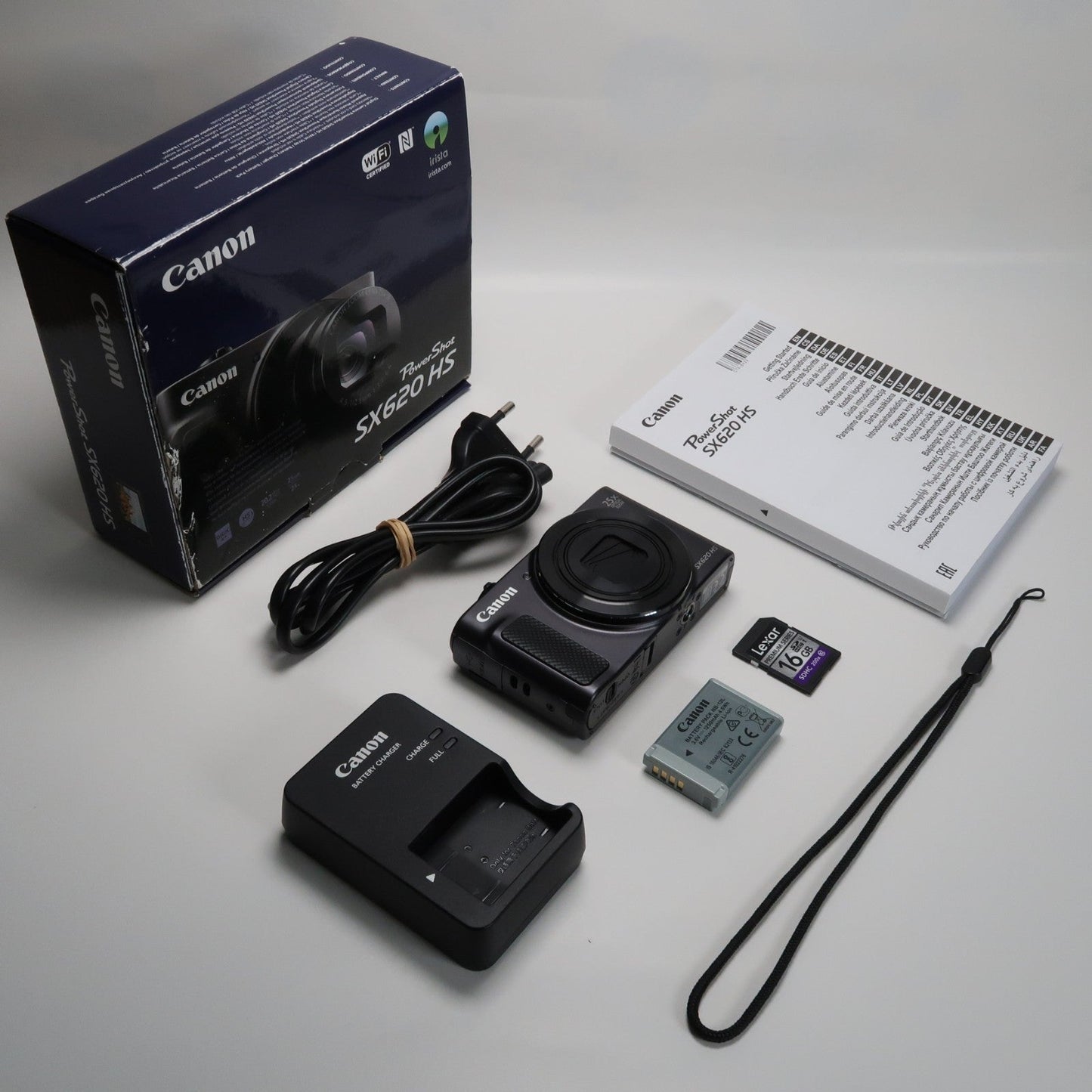 Cenon PowerShot SX620 HS 20.2MP 25x Digital Camera Black – With 16GB SD Card