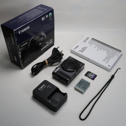 Cenon PowerShot SX620 HS 20.2MP 25x Digital Camera Black – With 16GB SD Card