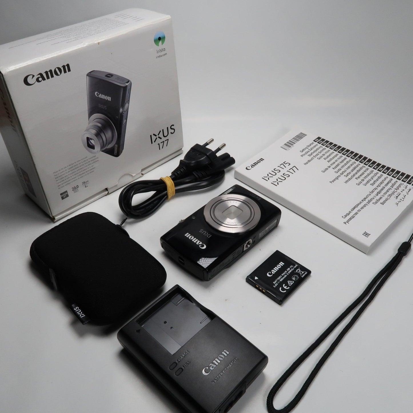 Cenon IXUS 177 Black 20.0MP 8x Digital Camera – Mint Condition