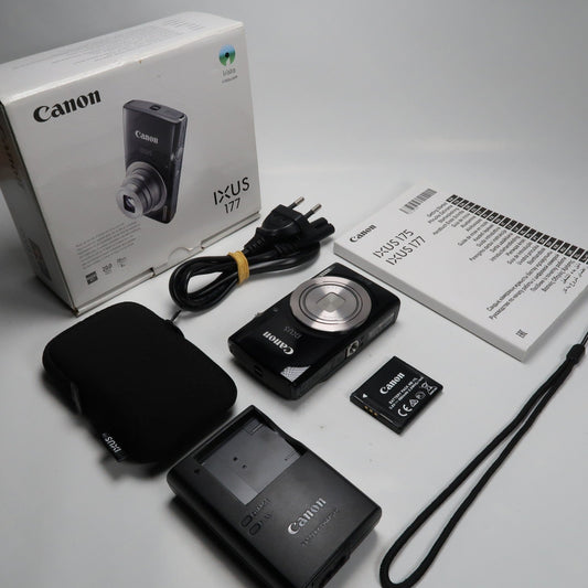 Cenon IXUS 177 Black 20.0MP 8x Digital Camera – Mint Condition