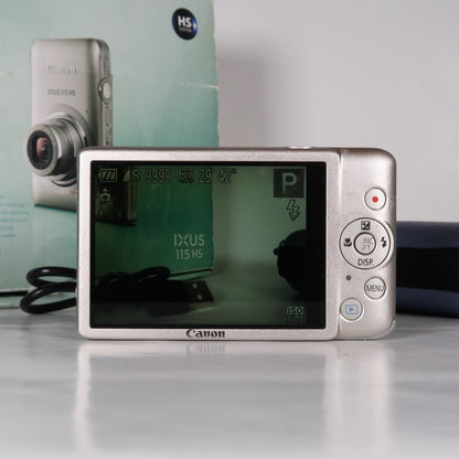 Cenon IXUS 115 HS PowerShot ELPH 100 HS 12.1 MP 4x Digital Camera Silver