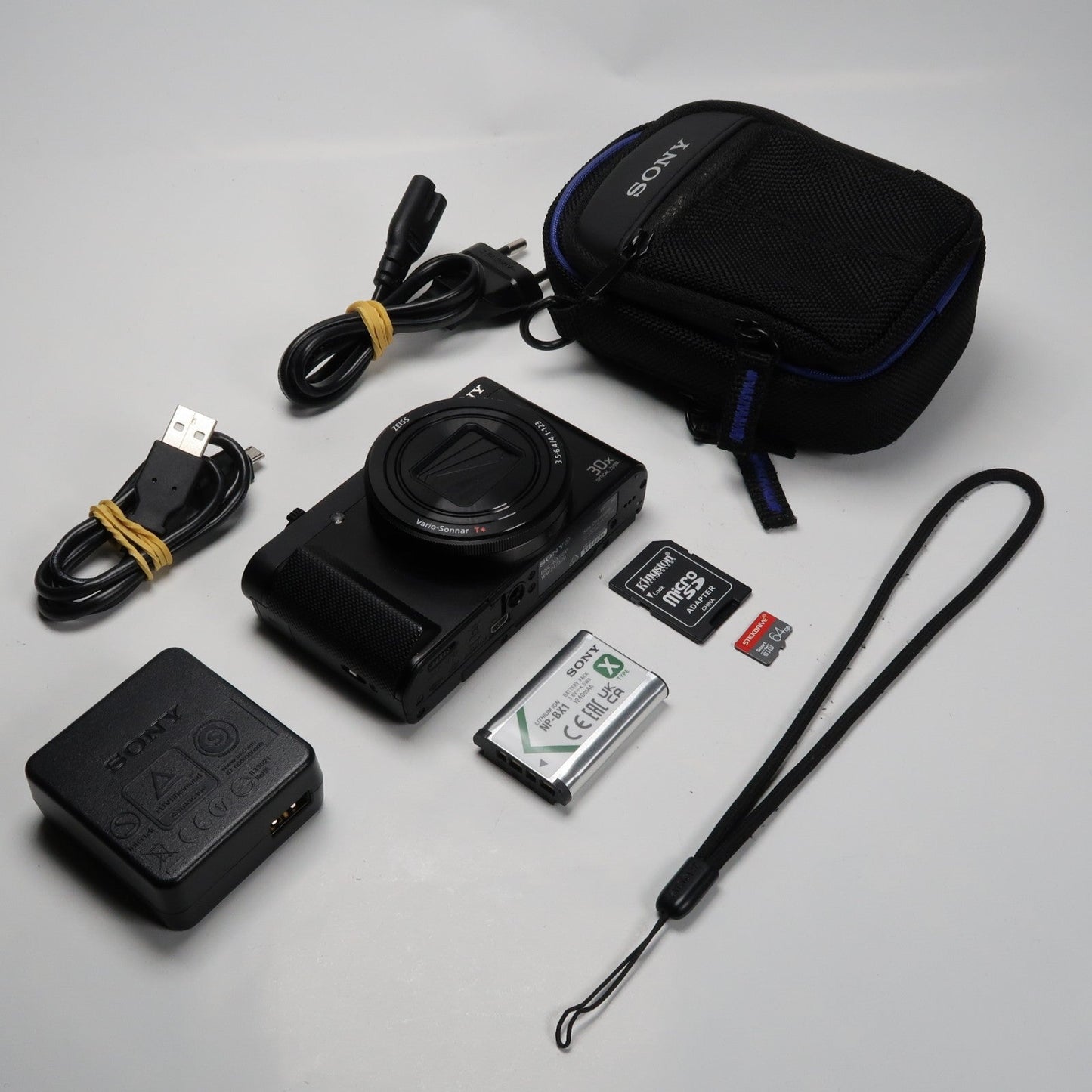 Soney Cyber-shot DSC-HX90V 18.2MP Digital Camera – Excellent Condition, Original Packaging