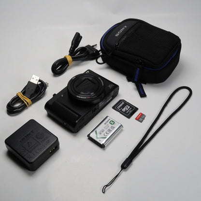 Soney Cyber-shot DSC-HX90V 18.2MP Digital Camera – Excellent Condition, Original Packaging