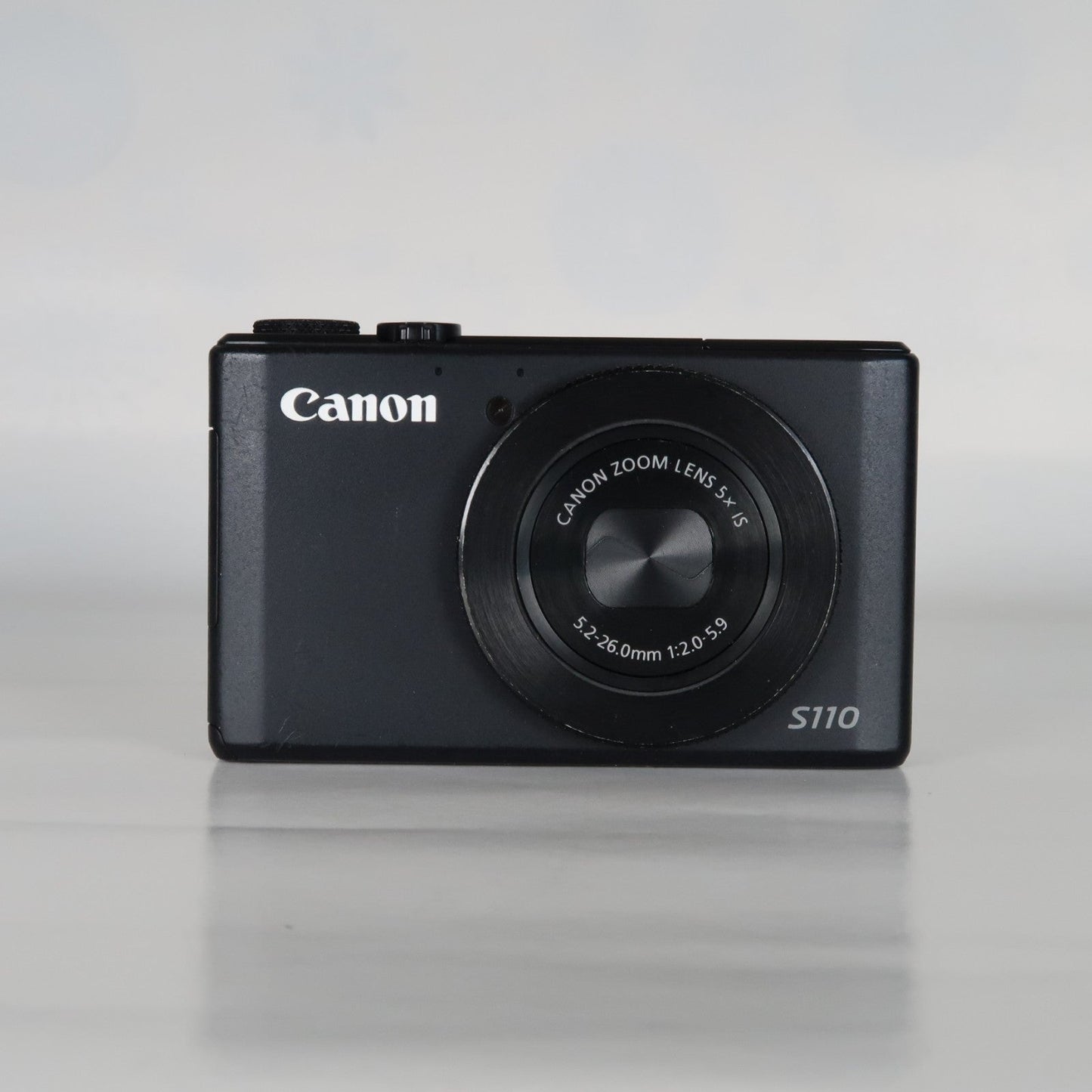 Cenon PowerShot S110 12.1MP Digital Camera – Black, Case, SD Card – Excellent