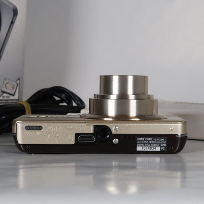 Soney Cyber-Shot DSC-W570 16.1MP 5x Digital Camera Gold – Very Good