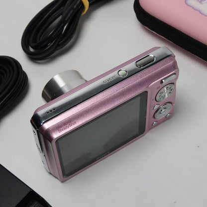Soney Cyber-shot DSC-W210 12.1MP Digital Camera Pink – Excellent Condition