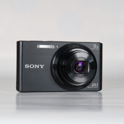 Soney Cyber-shot DSC-W830 20.1MP + Cenon IXUS 145 Black – Compact Digital Cameras Bundle