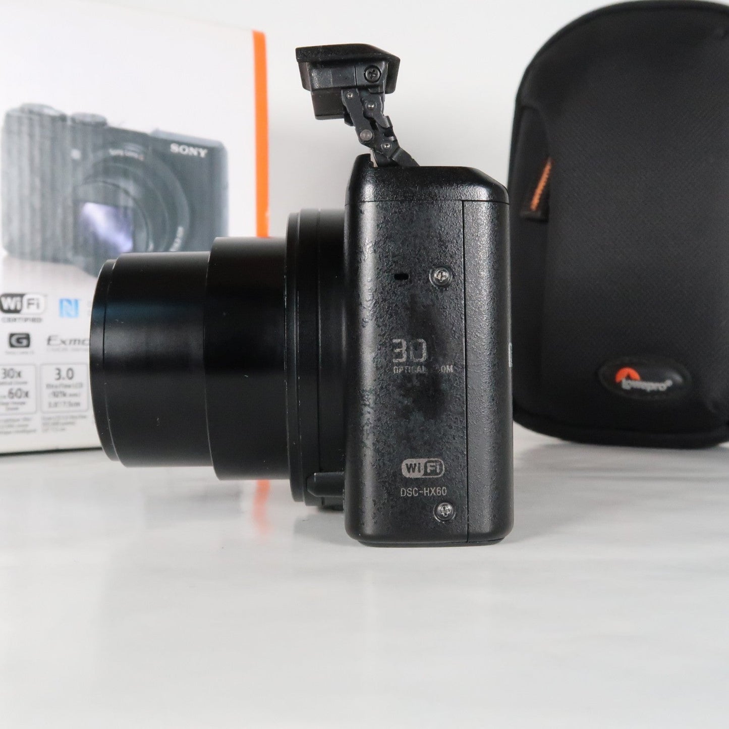 Soney CyberShot DSC-HX60V 20.4MP Digital Camera – Boxed, with Case &amp; 32GB SD Card