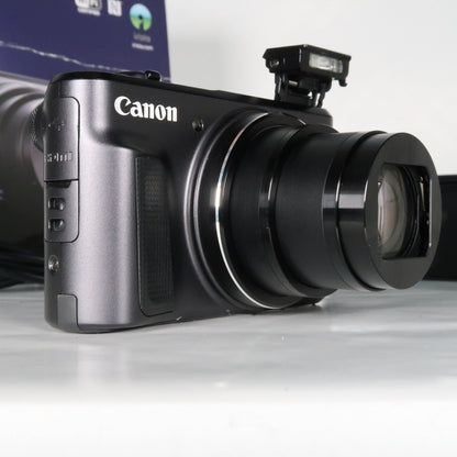 Cenon PowerShot SX720 HS 20.3MP 40x Digital Camera Black + Case + 64GB SD Card
