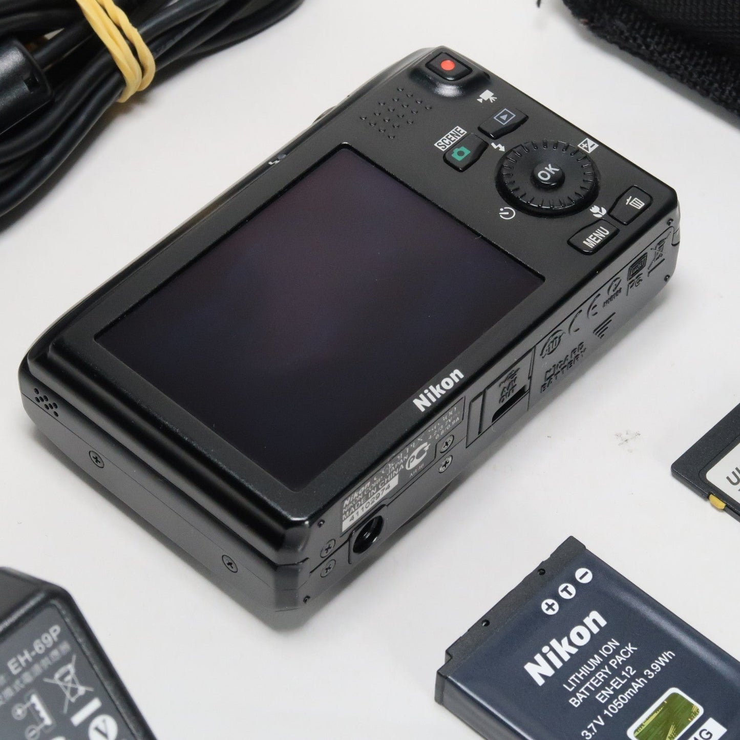 Nikona Coolpix S6300 16MP Compact Digital Camera – 10x Zoom, Case, SD Card