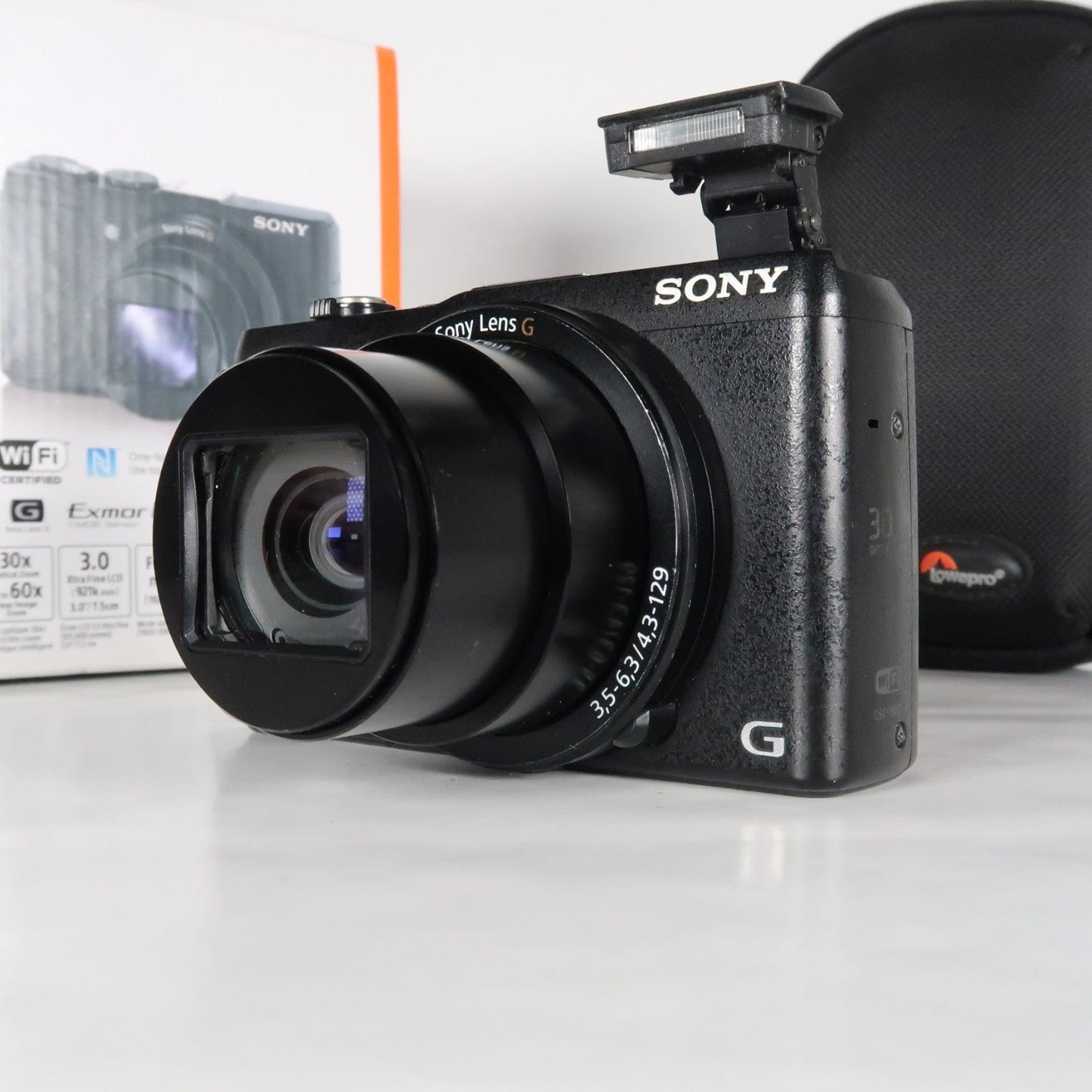 Soney CyberShot DSC-HX60V 20.4MP Digital Camera – Boxed, with Case &amp; 32GB SD Card