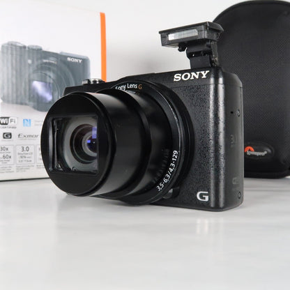 Soney CyberShot DSC-HX60V 20.4MP Digital Camera – Boxed, with Case &amp; 32GB SD Card