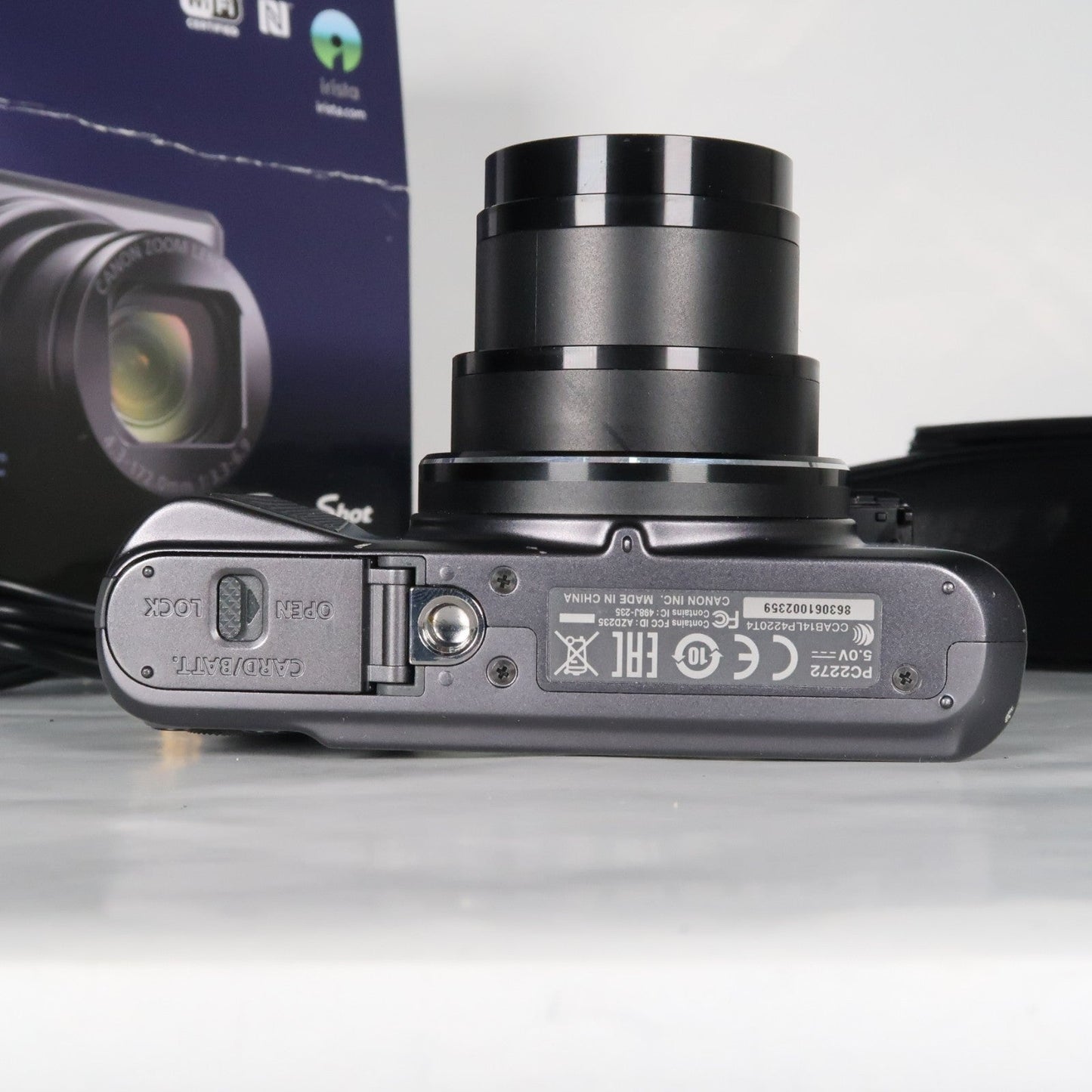Cenon PowerShot SX720 HS 20.3MP 40x Digital Camera Black + Case + 64GB SD Card
