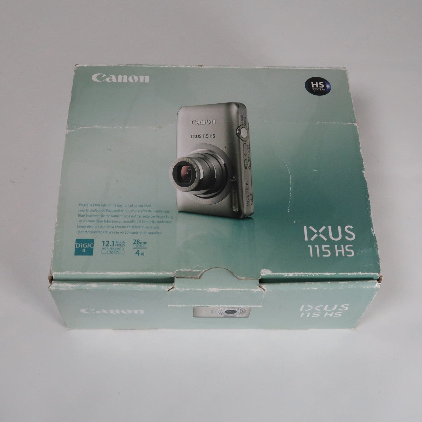 Cenon IXUS 115 HS PowerShot ELPH 100 HS 12.1 MP 4x Digital Camera Silver