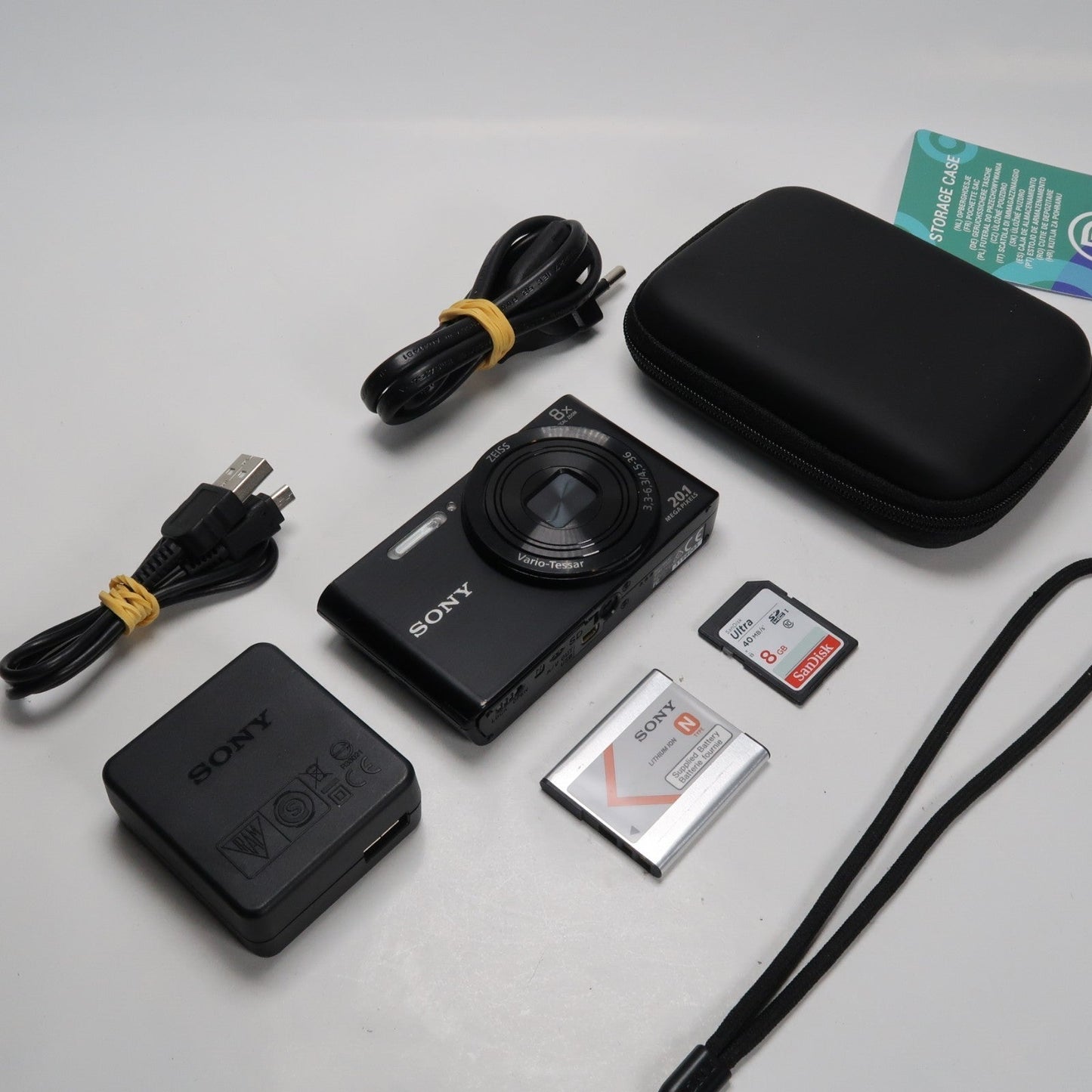 Soney Cyber-Shot DSC-W830 20.1MP 8x Digital Camera Black – Excellent Condition