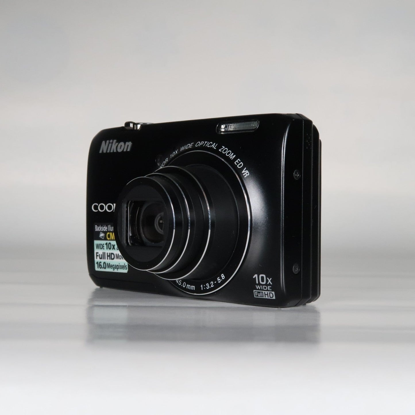 Nikona Coolpix S6300 16MP Compact Digital Camera – 10x Zoom, Case, SD Card