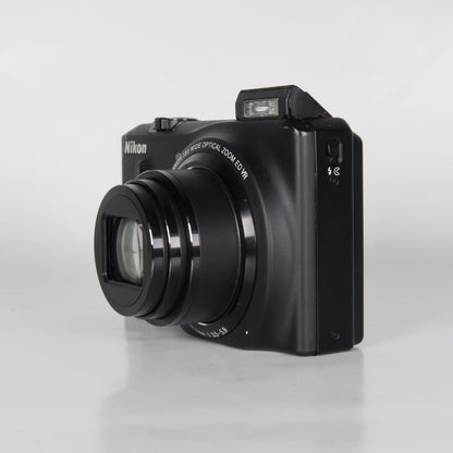 Nikona Coolpix S9100 12.1MP 18x Digital Camera Black – Very Good Condition