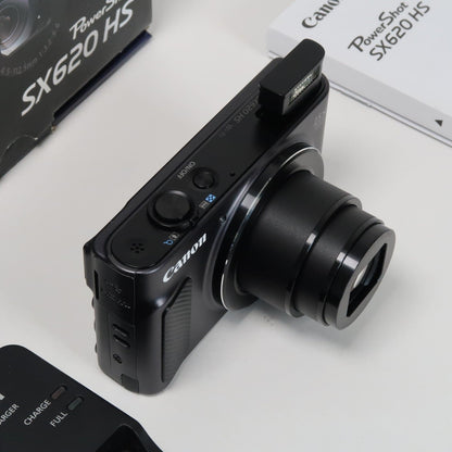Cenon PowerShot SX620 HS 20.2MP 25x Digital Camera Black – With 16GB SD Card