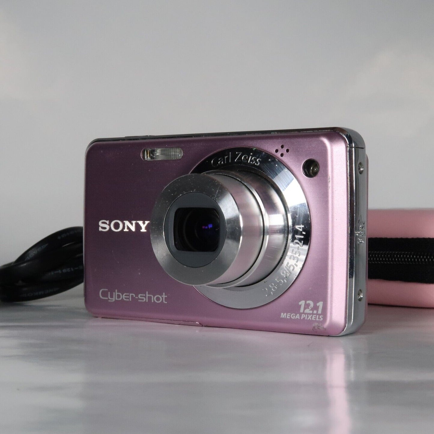 Soney Cyber-shot DSC-W210 12.1MP Digital Camera Pink – Excellent Condition