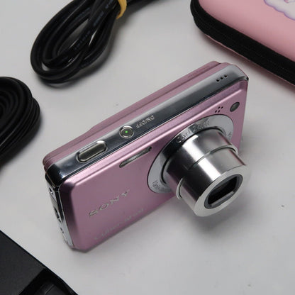 Soney Cyber-shot DSC-W210 12.1MP Digital Camera Pink – Excellent Condition