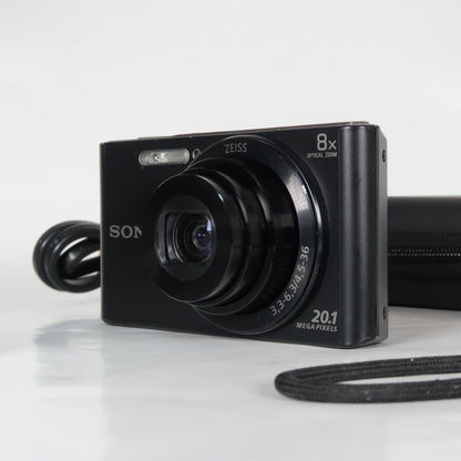 Soney Cyber-Shot DSC-W830 20.1MP 8x Digital Camera Black – Excellent Condition