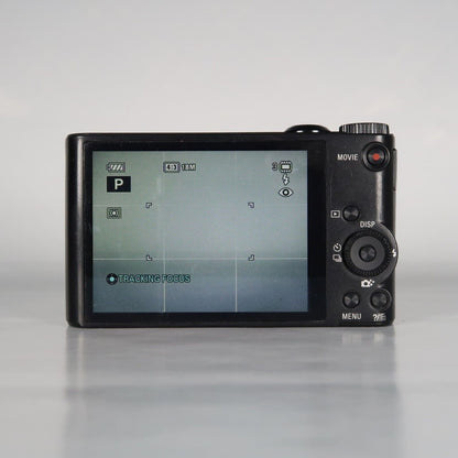 Soney Cyber-Shot DSC-WX300 18.2MP Digital Camera Black with Case and 32GB SD Card