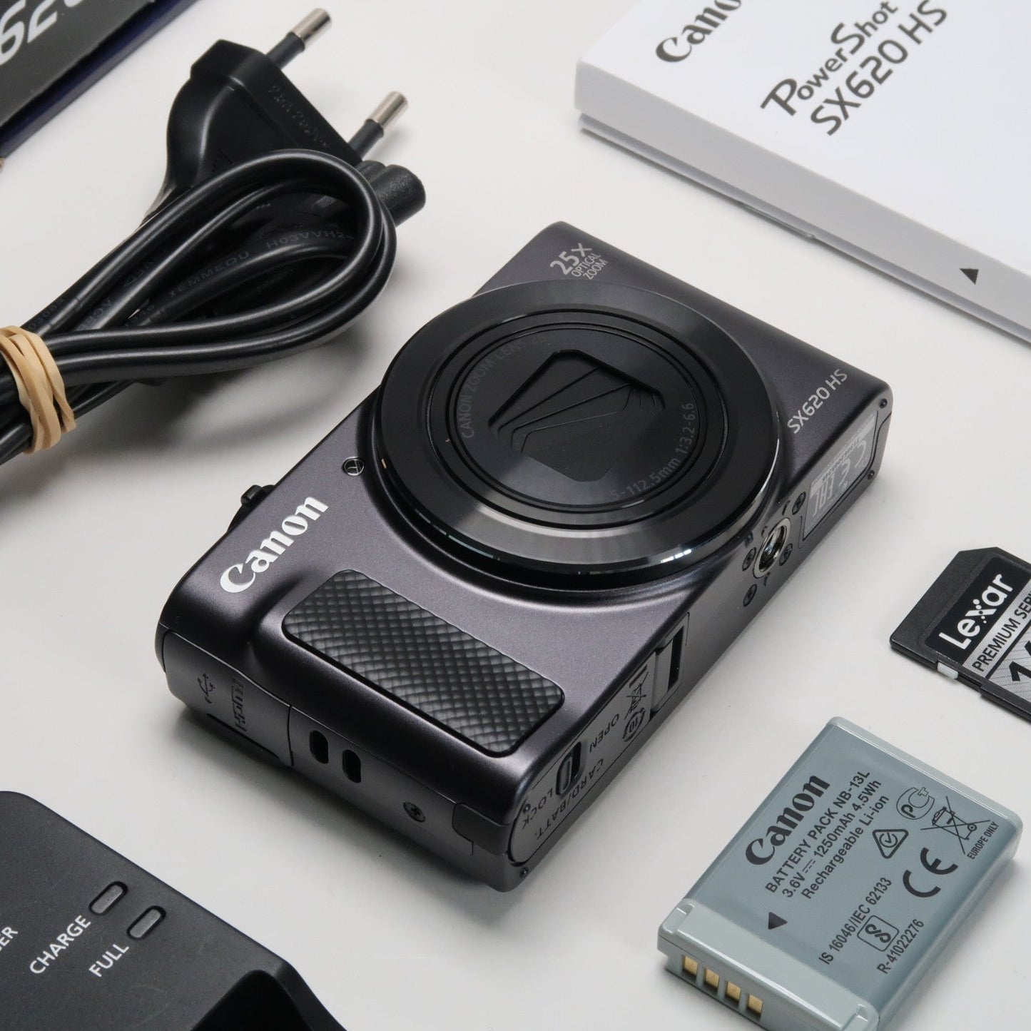 Cenon PowerShot SX620 HS 20.2MP 25x Digital Camera Black – With 16GB SD Card