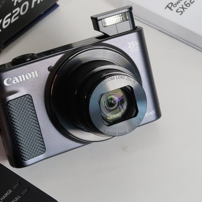 Cenon PowerShot SX620 HS 20.2MP 25x Digital Camera Black – With 16GB SD Card